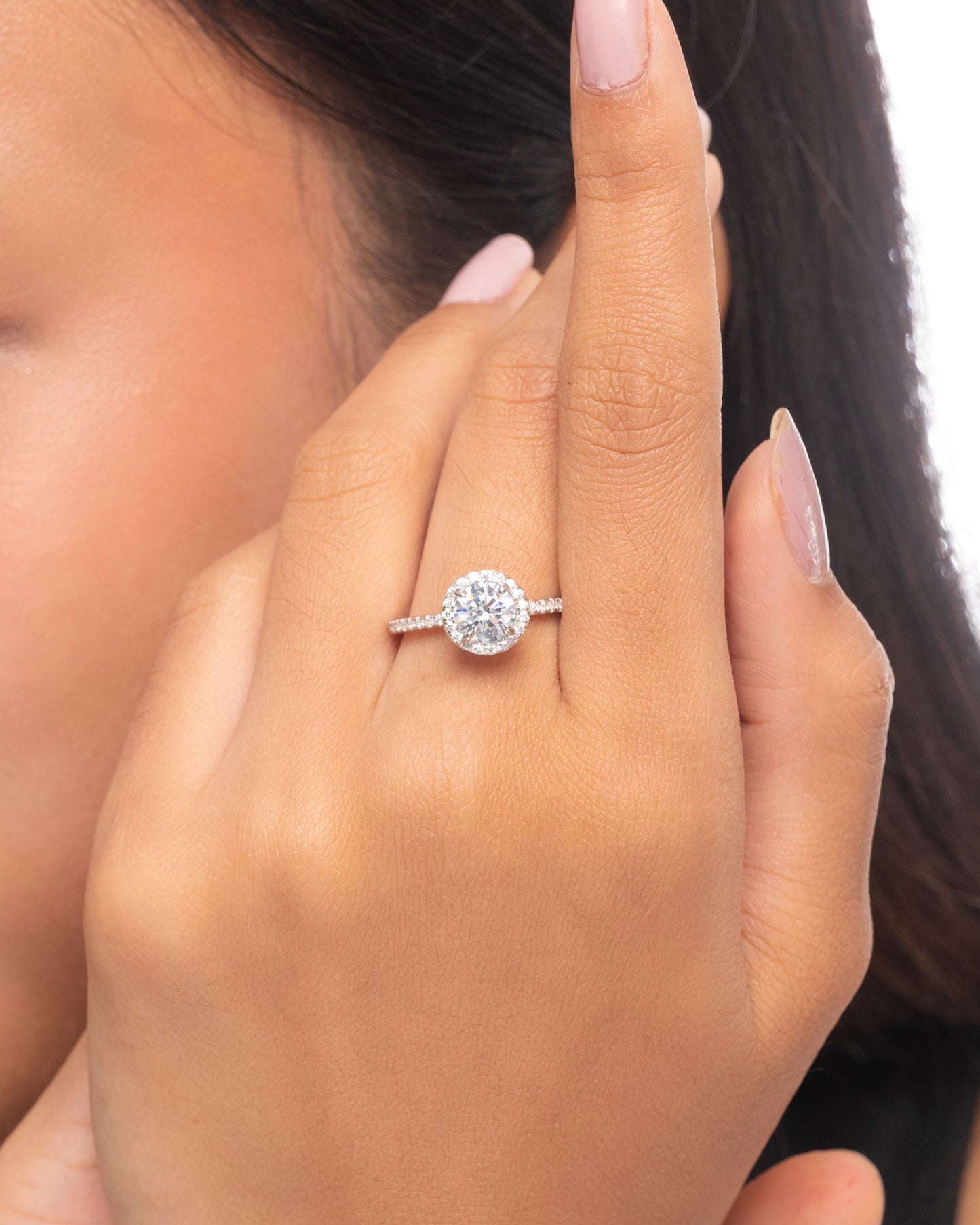 RING STUDDED WITH ICE CUT CZ
