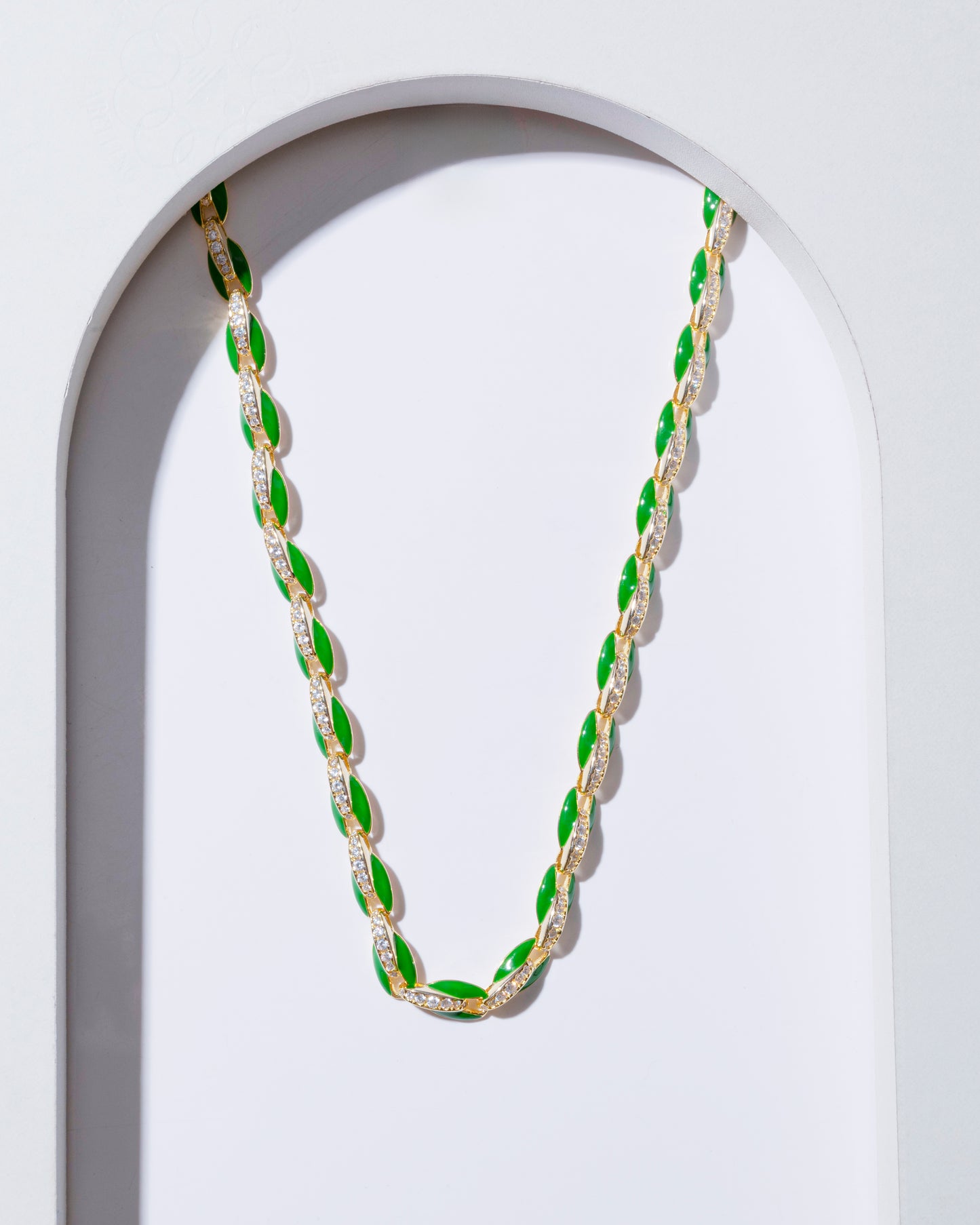 GREEN CZ CHAIN