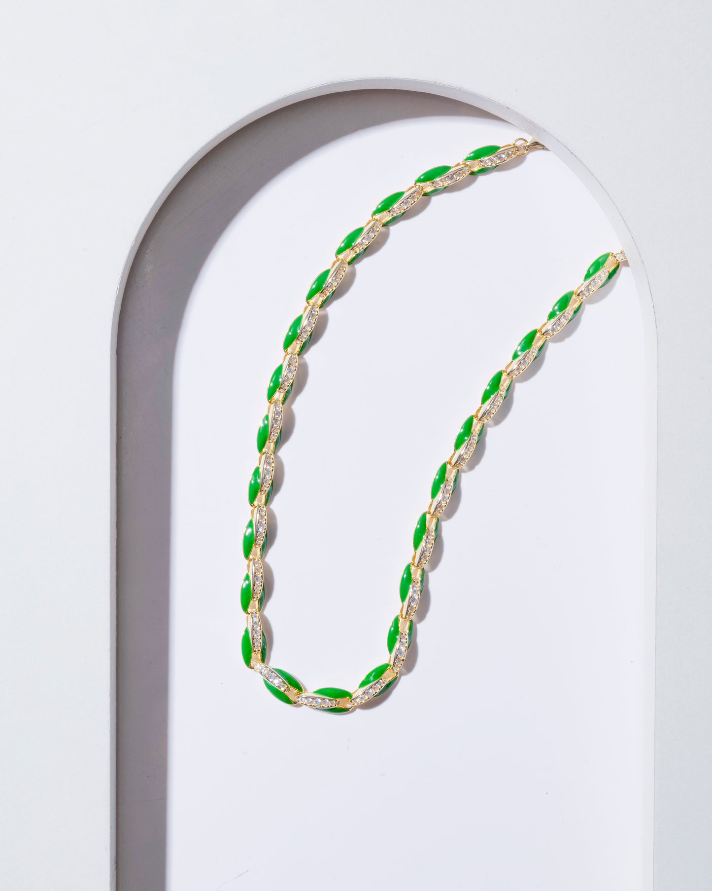 GREEN CZ CHAIN