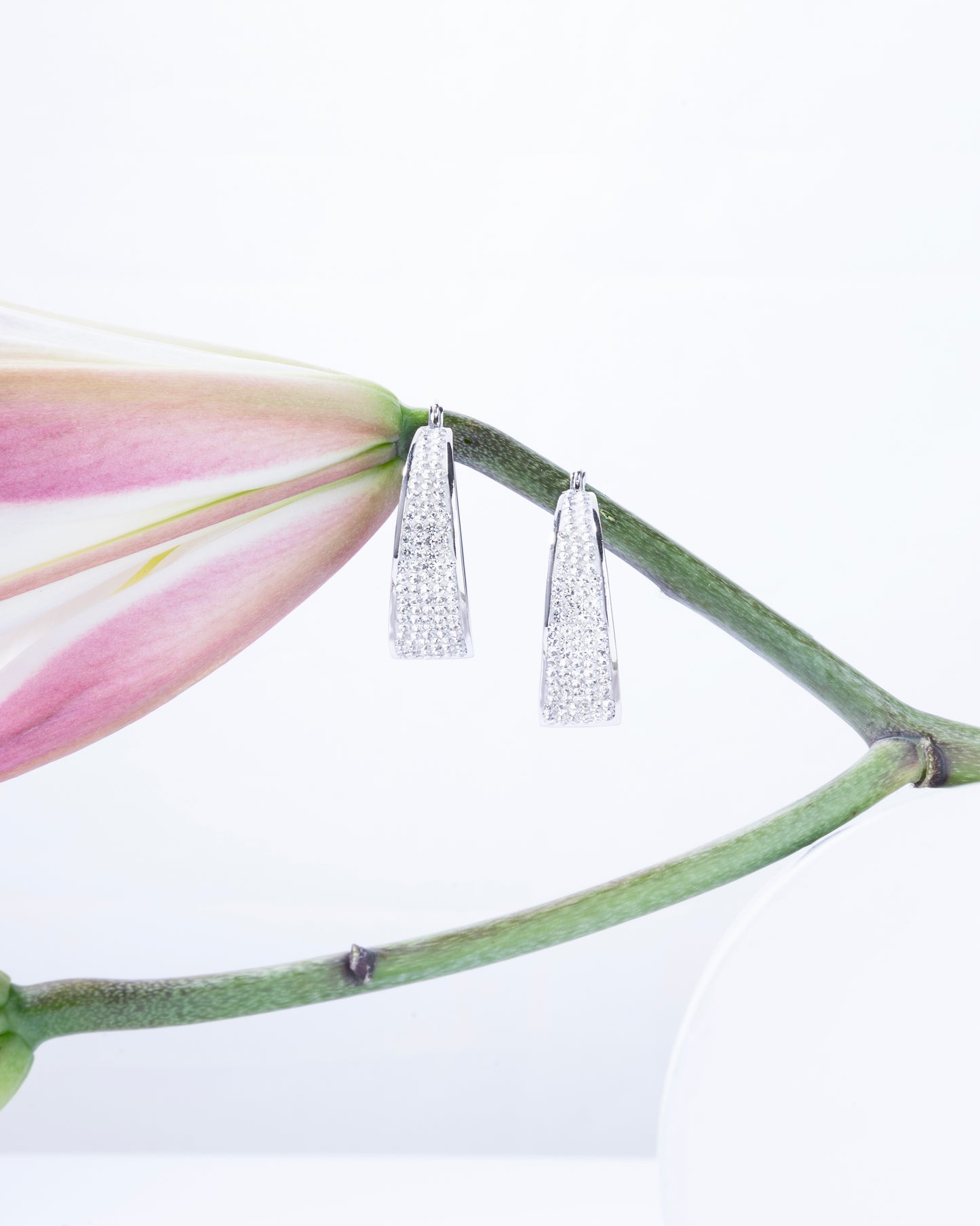 BIG HOOP BAALI STUDDED WITH CZ