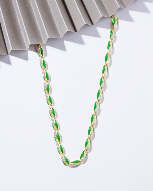 GREEN CZ CHAIN