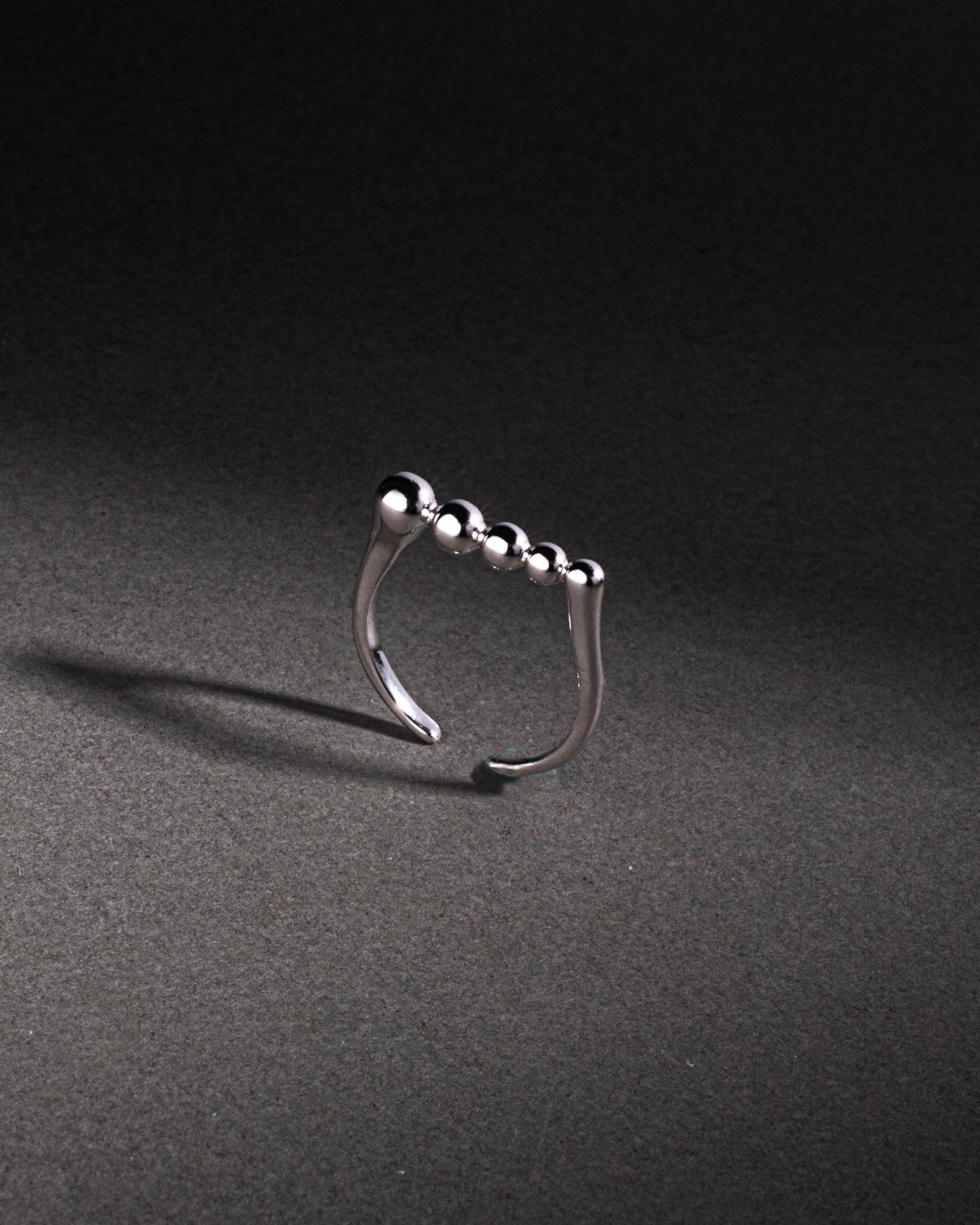 ADJUSTABLE SILVER RING