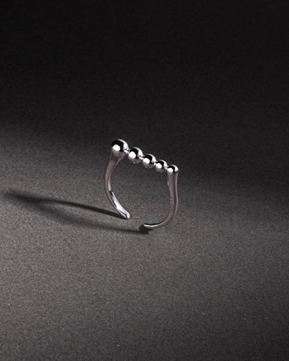 ADJUSTABLE SILVER RING