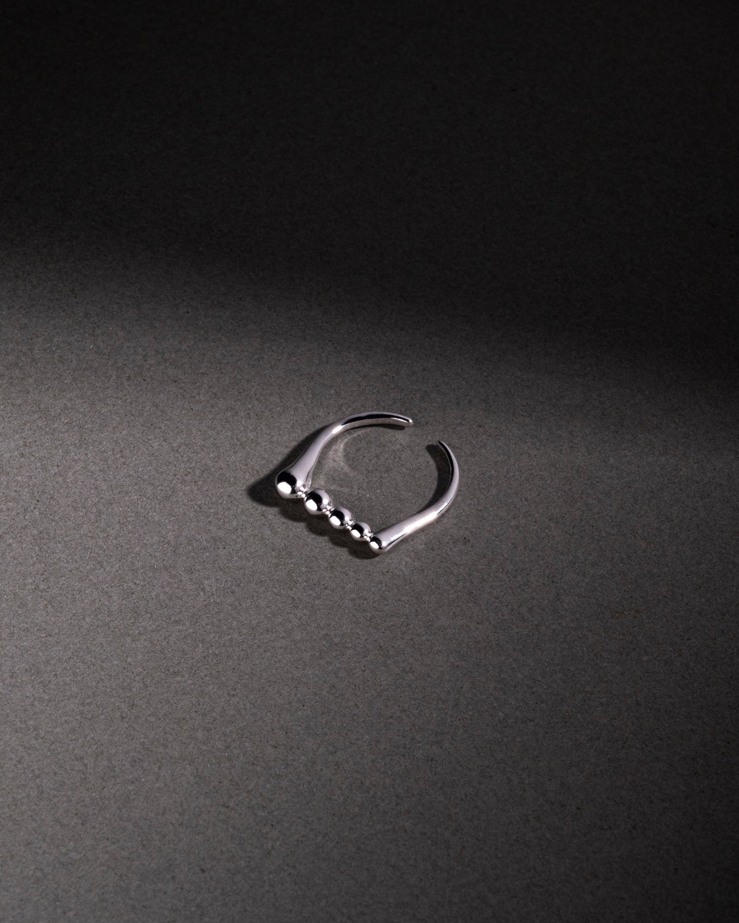 ADJUSTABLE SILVER RING