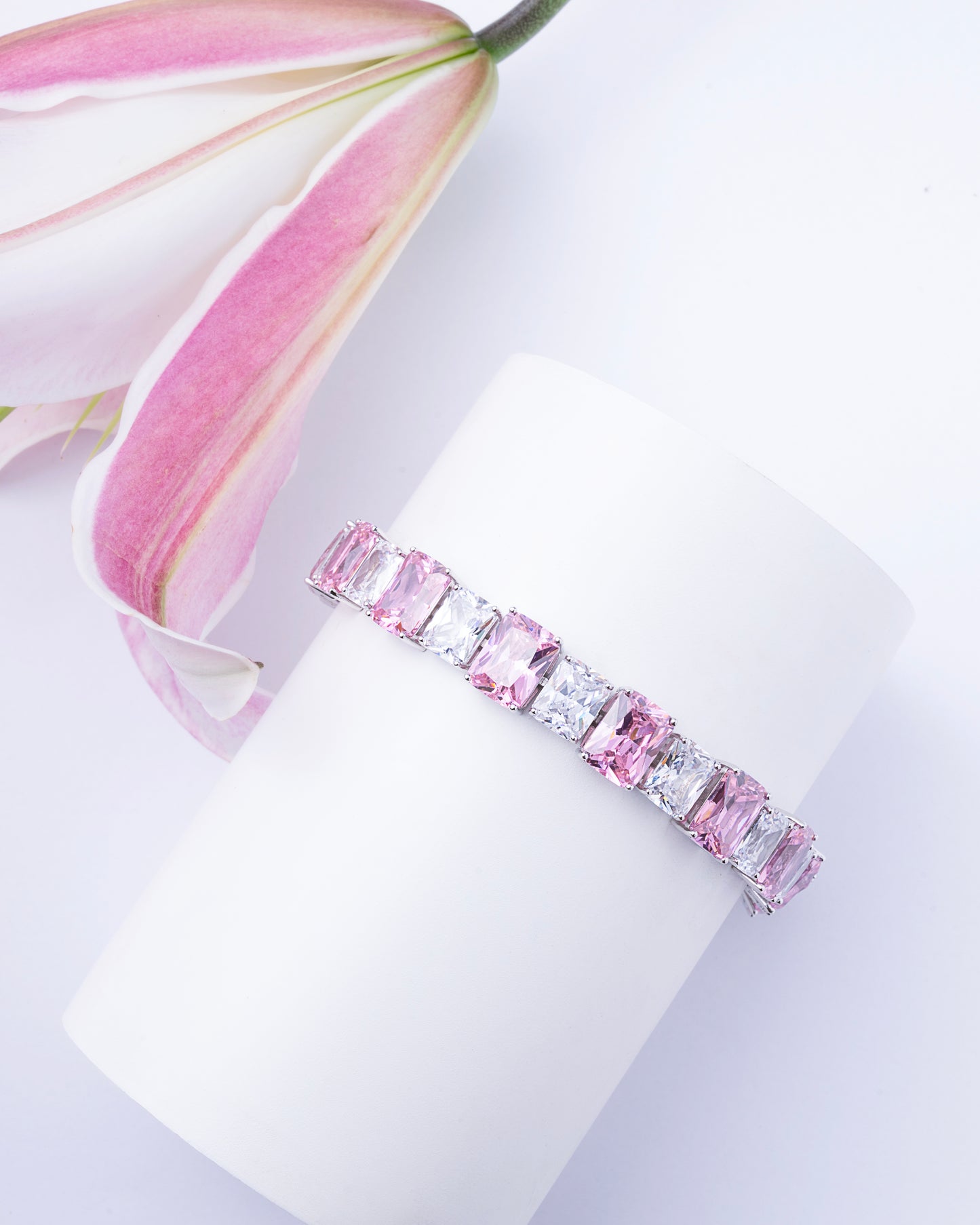 ICE CUT CZ FAR SIZE BRACELET