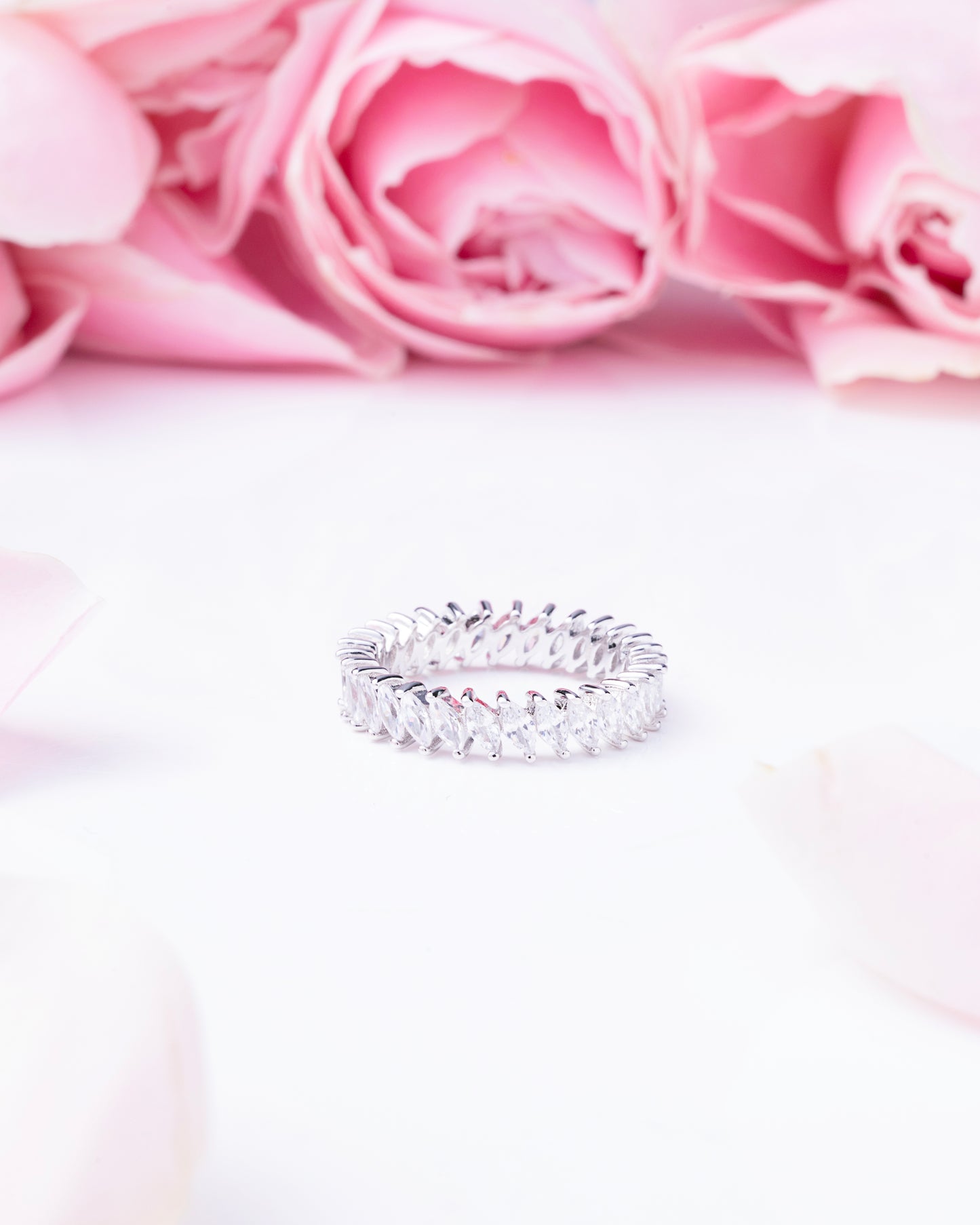 ETERNITY BAND STUDDED WITH CZ