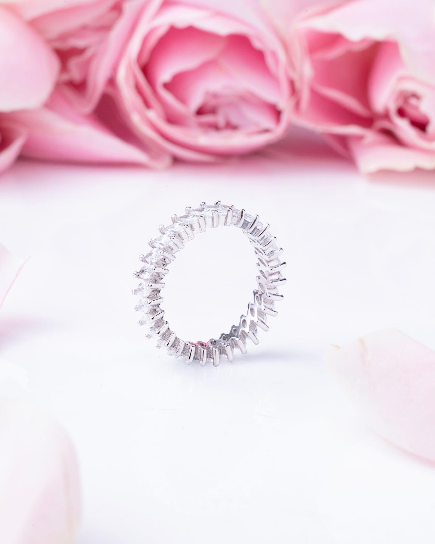 ETERNITY BAND STUDDED WITH CZ