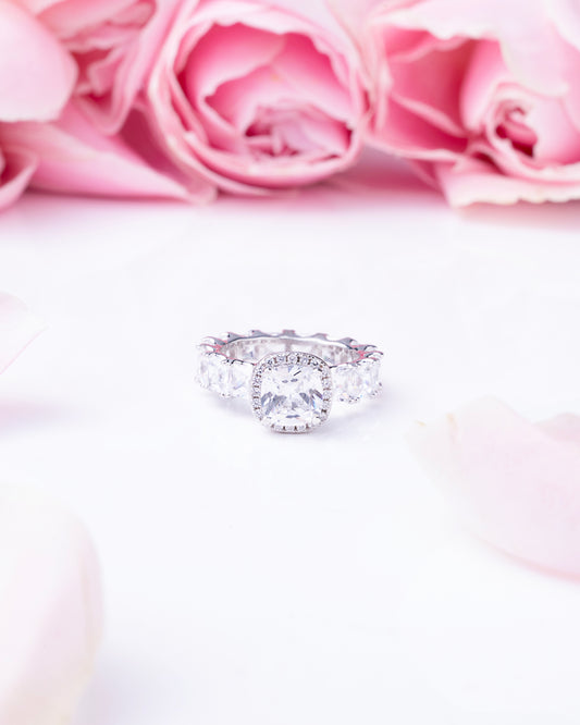 RING STUDDED WITH  CZ